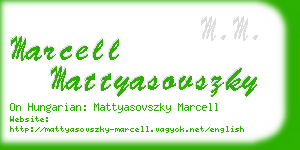 marcell mattyasovszky business card